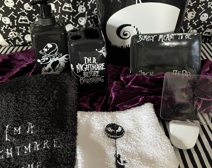 Nightmare Before Christmas Bathroom Accesories Etsy
