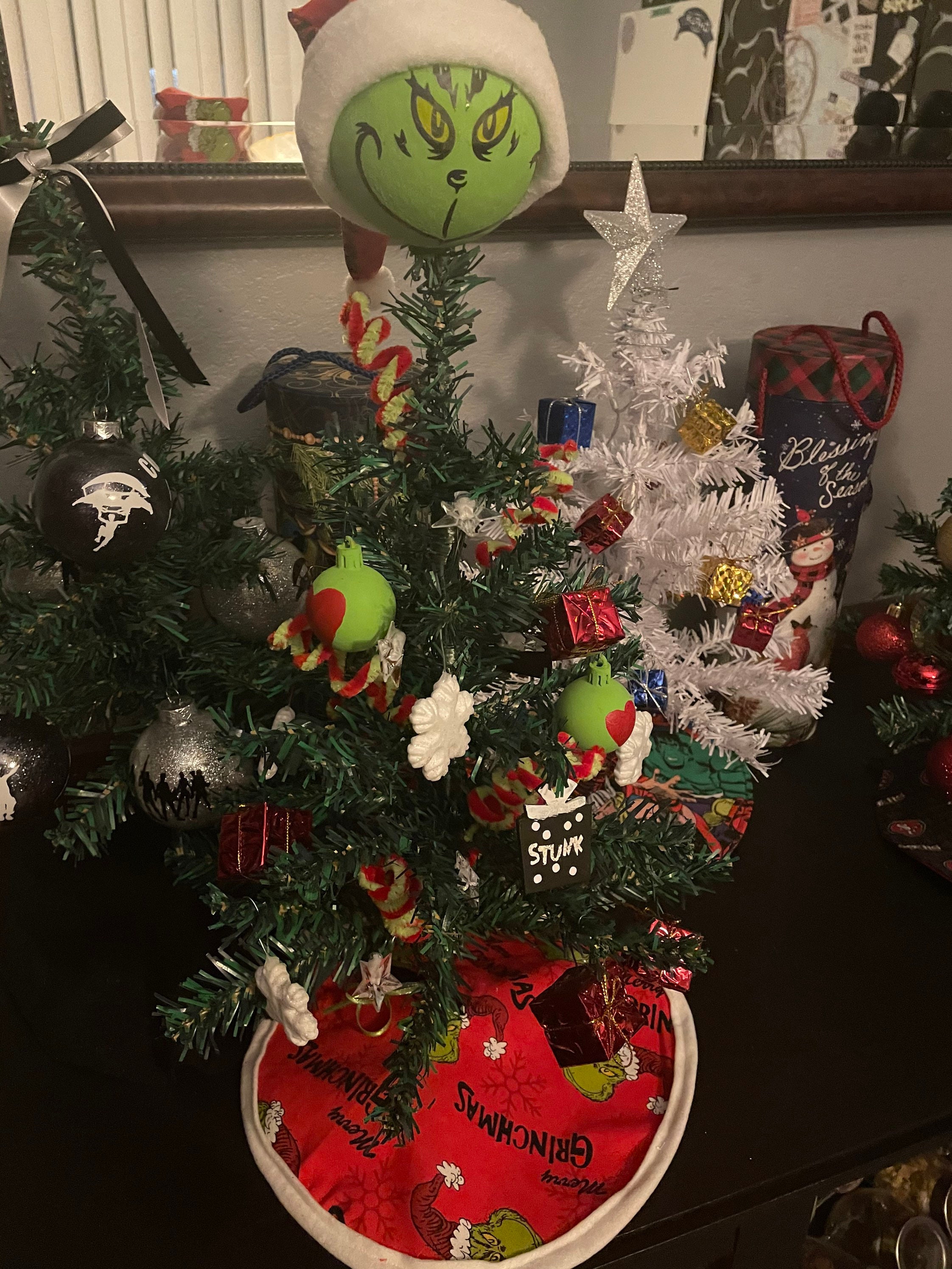 Grinch Table Top Christmas Tree Etsy