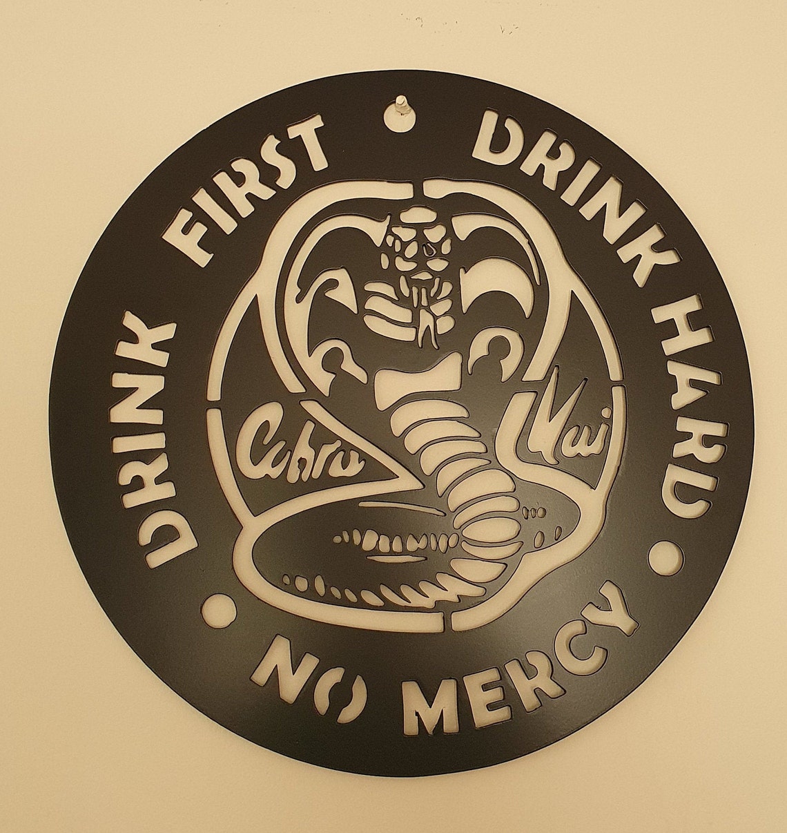 Cobra Kai Personalised Sign Metal Wall Logo Art Karate Kid | Etsy