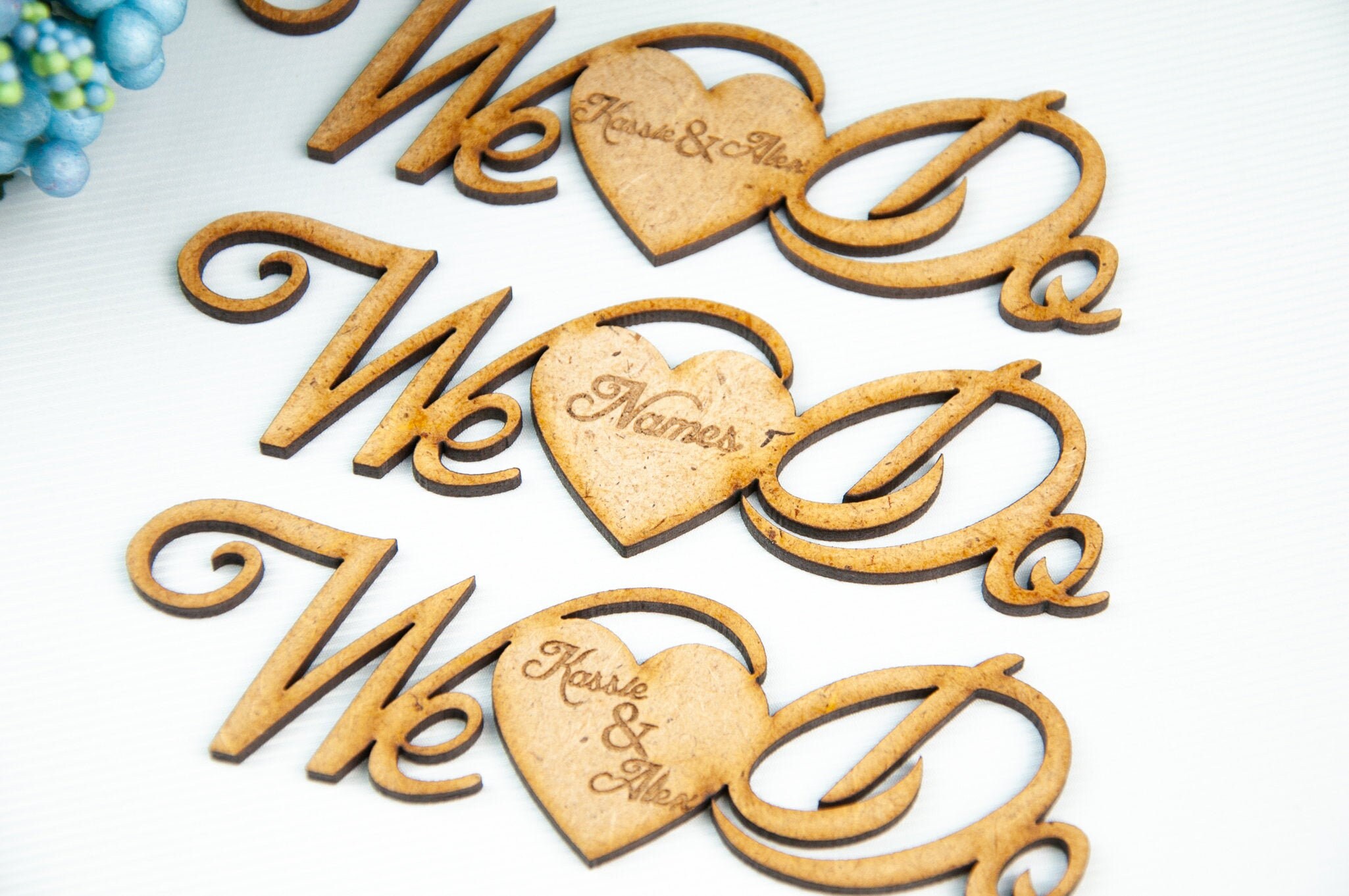 Wooden Laser Cut Names Wedding Place Cards Name Place Settings Etsy