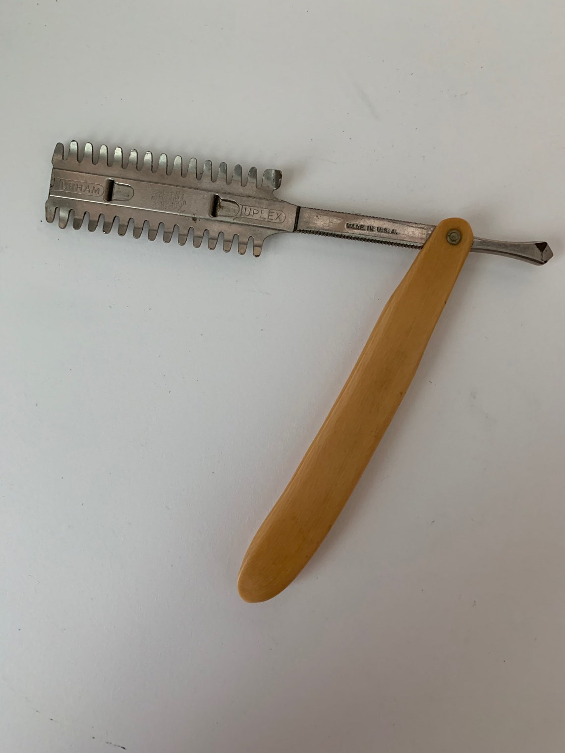 Vintage 1940s Durham Duplex Safety Razor Straight Razor Etsy