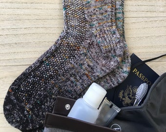 Boarding Pass Socks Knitting Pattern