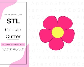 Cortador de biscoitos Flower #1 - Arquivo STL: Design floral para impressão 3D (download digital)