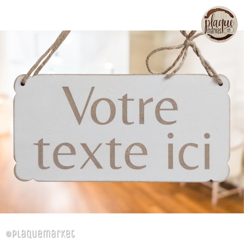 Personnalisable votre texte ici plaque en bois, Pancarte de mariage personnalisé, Cadeau d'anniversaire, Décoration murale, Plaque de porte image 3