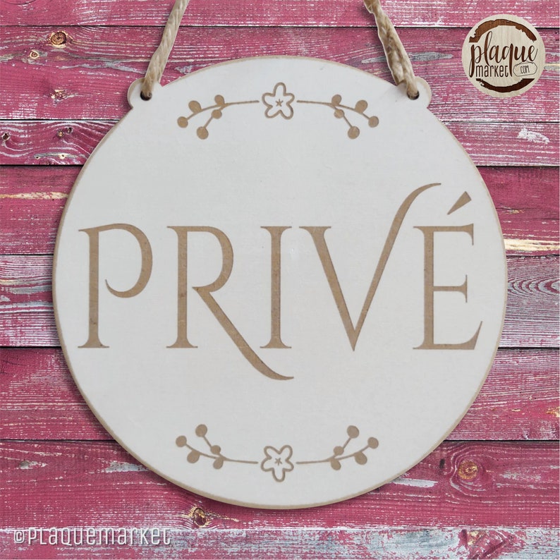 Prive Signs Private Wooden Door Sign, Room Sign, Engraved Sign, Hotel Sign, Office ...