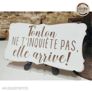 Cartello umoristico personalizzato per processione Cartello per matrimonio in legno "Troppo tardi per scappare" Cartello per bambino d'onore, targa per matrimonio