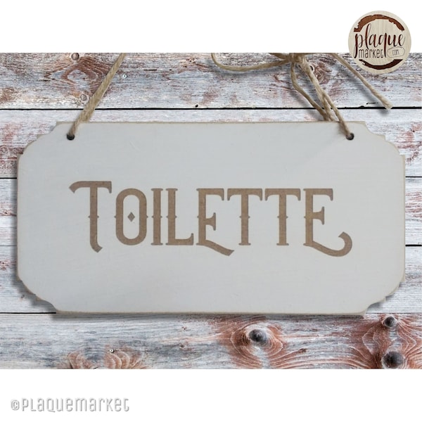 French Toilette Sign - Etsy