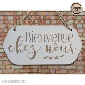 Welcome to Our Home Wooden Door Sign Hanging Sign Entrance Sign Home Decor Cottage Living Room Gift