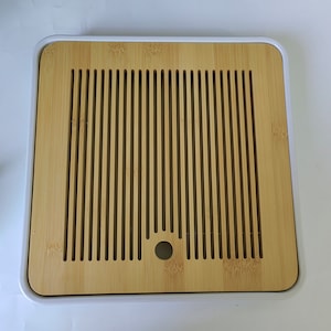 11" Bamboo Gong Fu Tea Tray, Water Storage Tray, Square Tea Tray Table, Wood Drinking Serving, Household Kung Fu Filter for Small Tea Sets