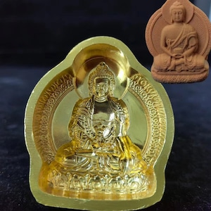 Mini Nepal Buddha Statue Copper Mold, Collect Tibet Buddhism Temple Wipe Shakyamuni Buddha mold Figurine Buddhism Mahakala candle Mould P421