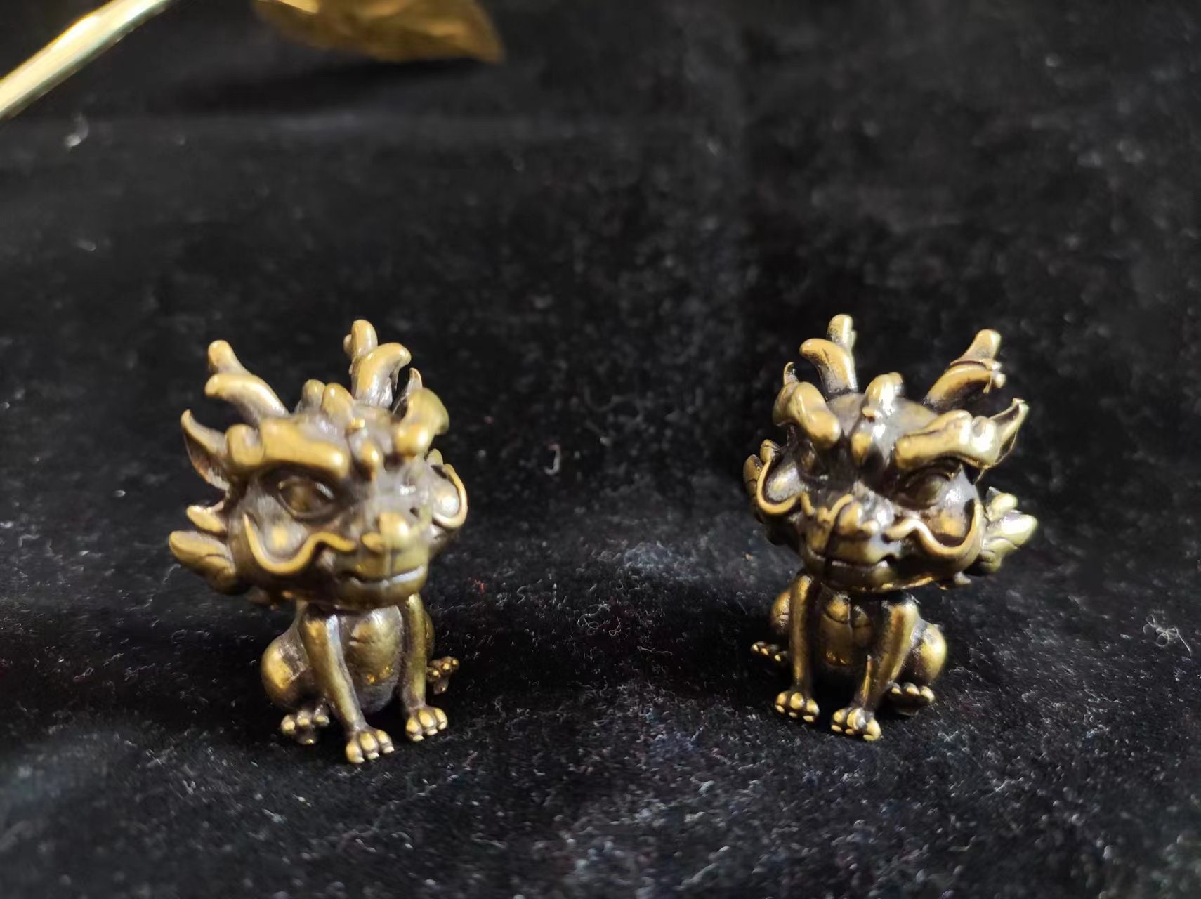 Brass Qilin Statues (pair) - Feng Shui Pixiu, Chinese Fu Dogs - Etsy