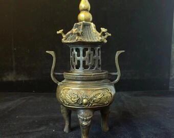 中国のアンティーク青銅香炉：天壇塔香炉 - Etsy 日本
