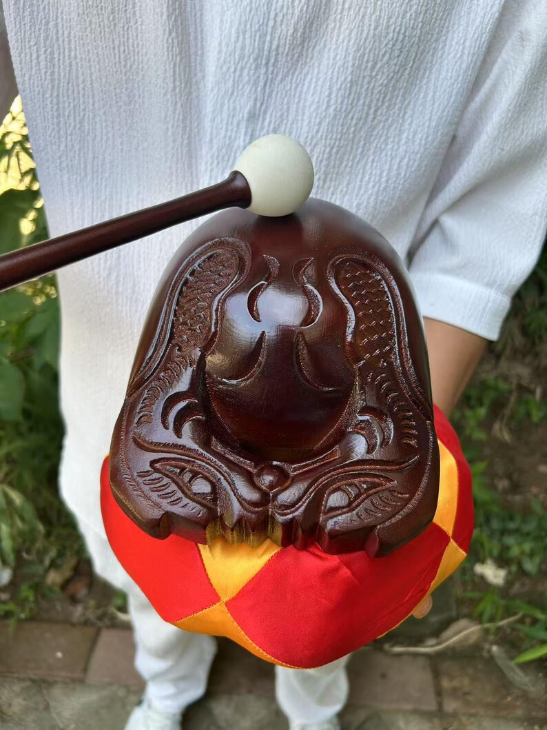 Japanese Wooden Muyu Drum, Buddhist Monk Instrument, Altar Decor - Etsy