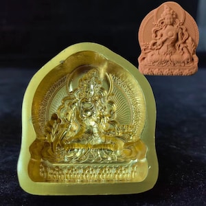 Mini Nepal Buddha Statue Copper Mold,Collect Tibet Buddhism Temple Wipe Shakyamuni Buddha mold Figurine  Buddhism Mahakala candle Mould P422