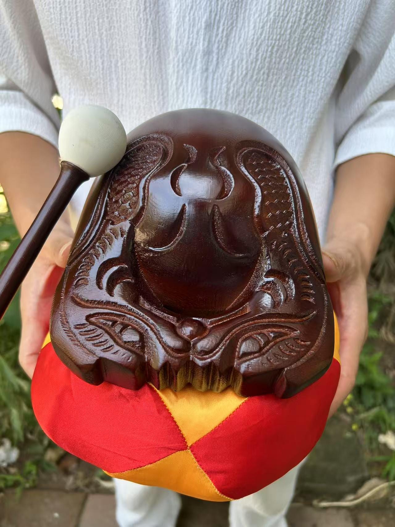 Japanese Wooden Muyu Drum, Buddhist Monk Instrument, Altar Decor - Etsy ...