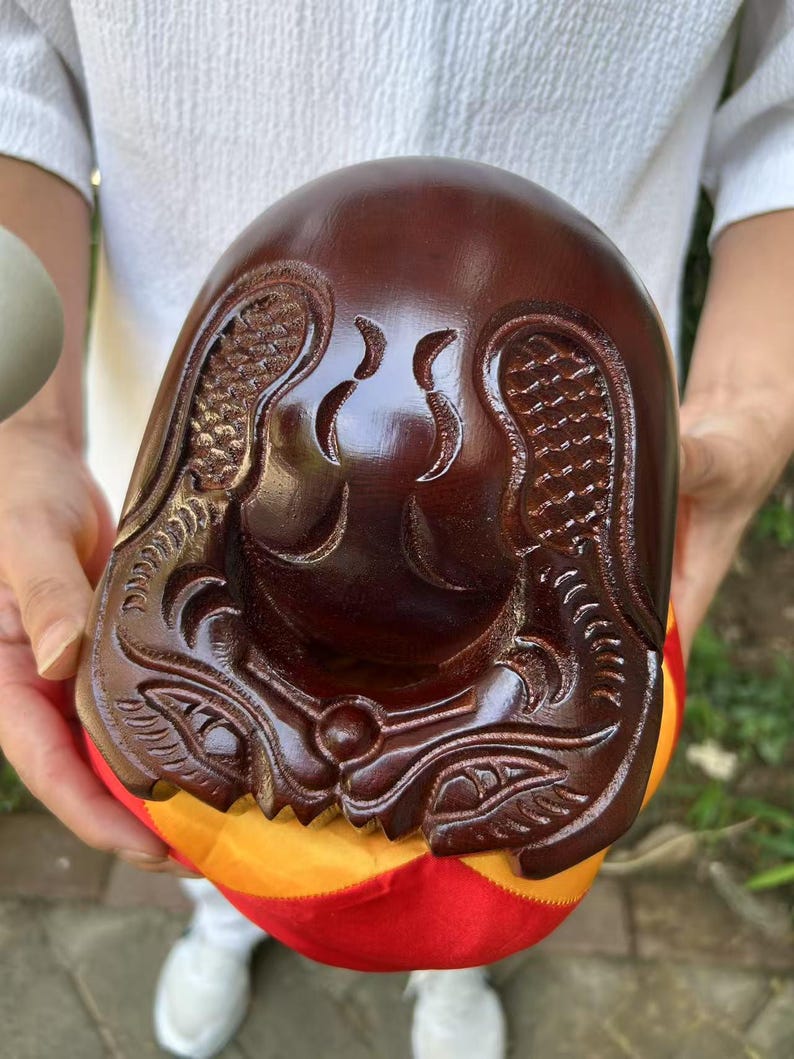 Japanese Wooden Muyu Drum, Buddhist Monk Instrument, Altar Decor - Etsy