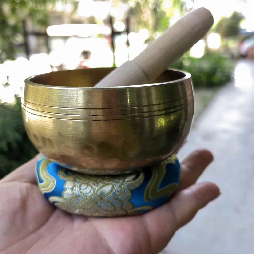 Set of 3 Tibetan Singing Bowl Set Meditation Sound Bowl Handcrafted for ...