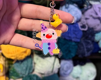 Clown Keychain - Etsy