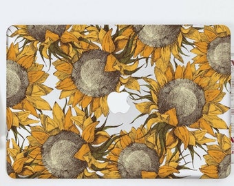 Sunflowers Macbook Air 13 2018 Hard Shell Painting Macbook Pro 15 2019 Art Macbook Pro 16 2019 Cover Floral Macbook Air 11 Sleeve DE0029