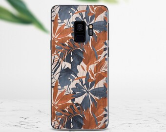 Fall Leaves Samsung Galaxy S9 plus S8 Case Protective Phone Cover Autumn iPhone 7 8 X XR 10 Xs Max 7 plus Case Botanical A521