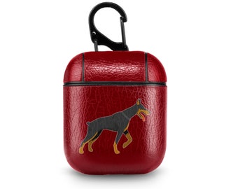 Dog AirPods 3 Case For Boys Doberman AirPods Pro Case For Men Cool Animal Print Eco Leather AirPod 3rd Gen Case New AirPods Case ZZC0071