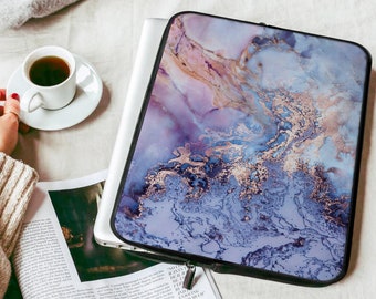 Marble Bag Case ASUS Sleeve Soft Zip Bag MacBook Bag Travel Laptop Bag 15 inch Protective Case Golden Paints 13 inch Laptop Sleeve ZZC0247