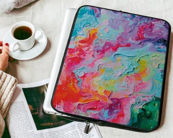 Oil Paints Laptop Sleeve Multicolor Paints Laptop Sleeve 12 Inch Sleeve 13 Inch Laptop Sleeve 15 In Sleeve Laptop Case Paints Sleeve ZZC0236