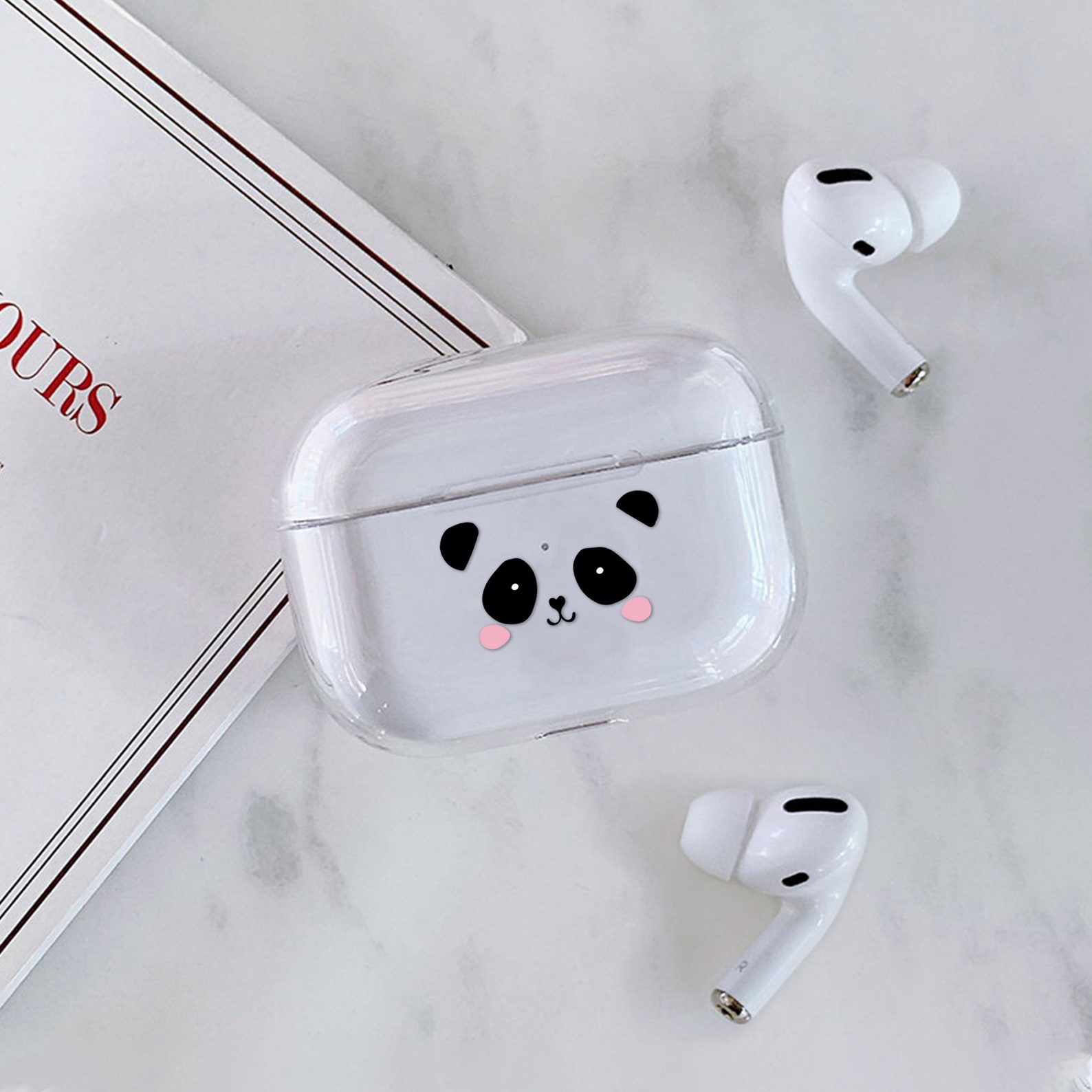 Cute Panda Airpod Case Panda Plastic Airpods Pro Case Animal | Etsy