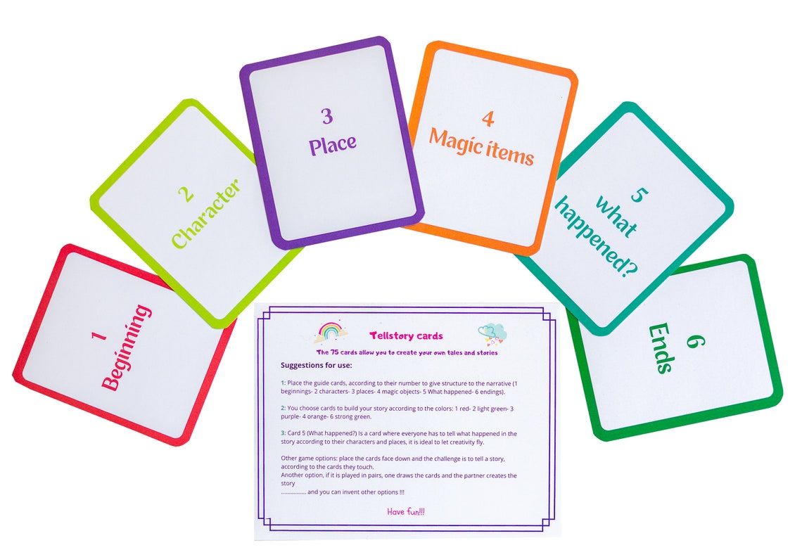 Game for Kids Printable Story Cards Create Your Own Story - Etsy