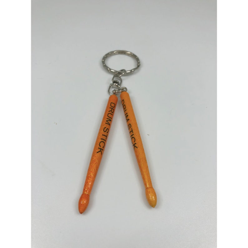 Drum Sticks Keychain Etsy
