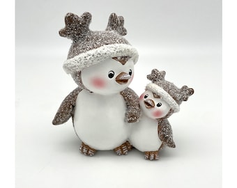 Two Penguins Figurine