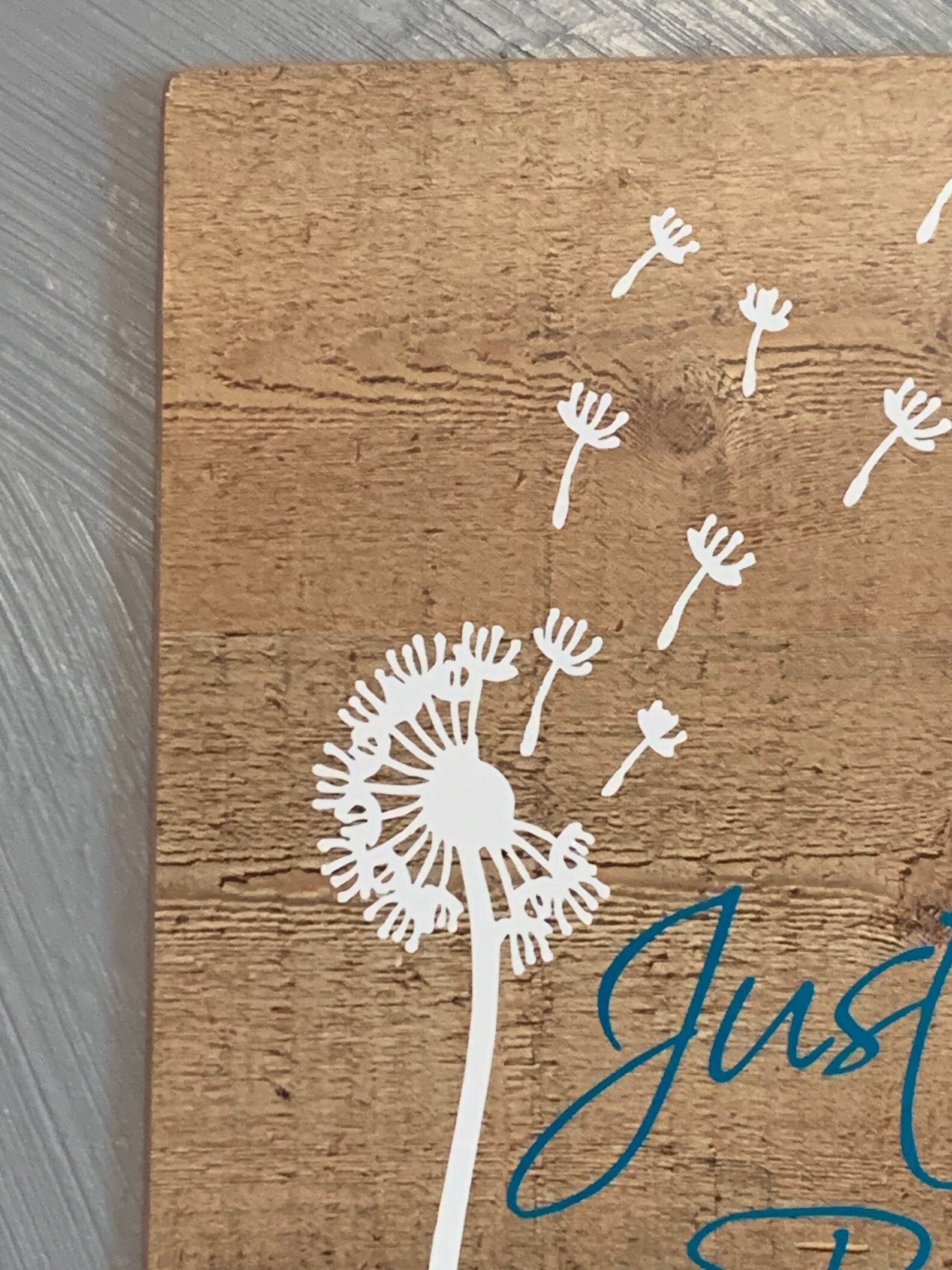 Just Breathe Dandelion wall decor Etsy