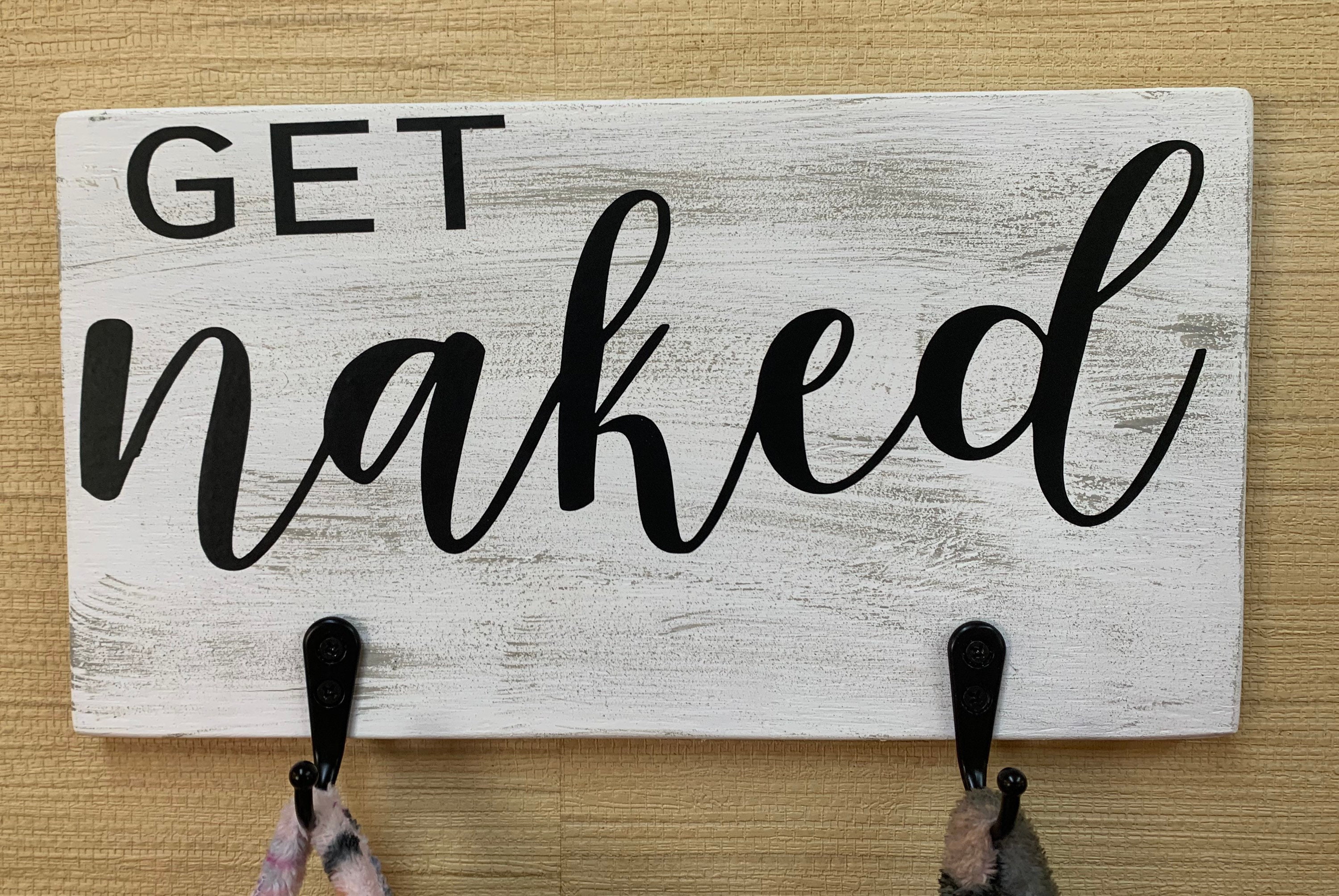 Get Naked Bathroom Robe Hanger Etsy