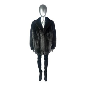 RANCH Nerzjacke, BLACKGLAMA, Größe L / XXL, zertifizierter Vintage-Fell mit Aufbewahrungstasche und Wertgutachten Bild 2