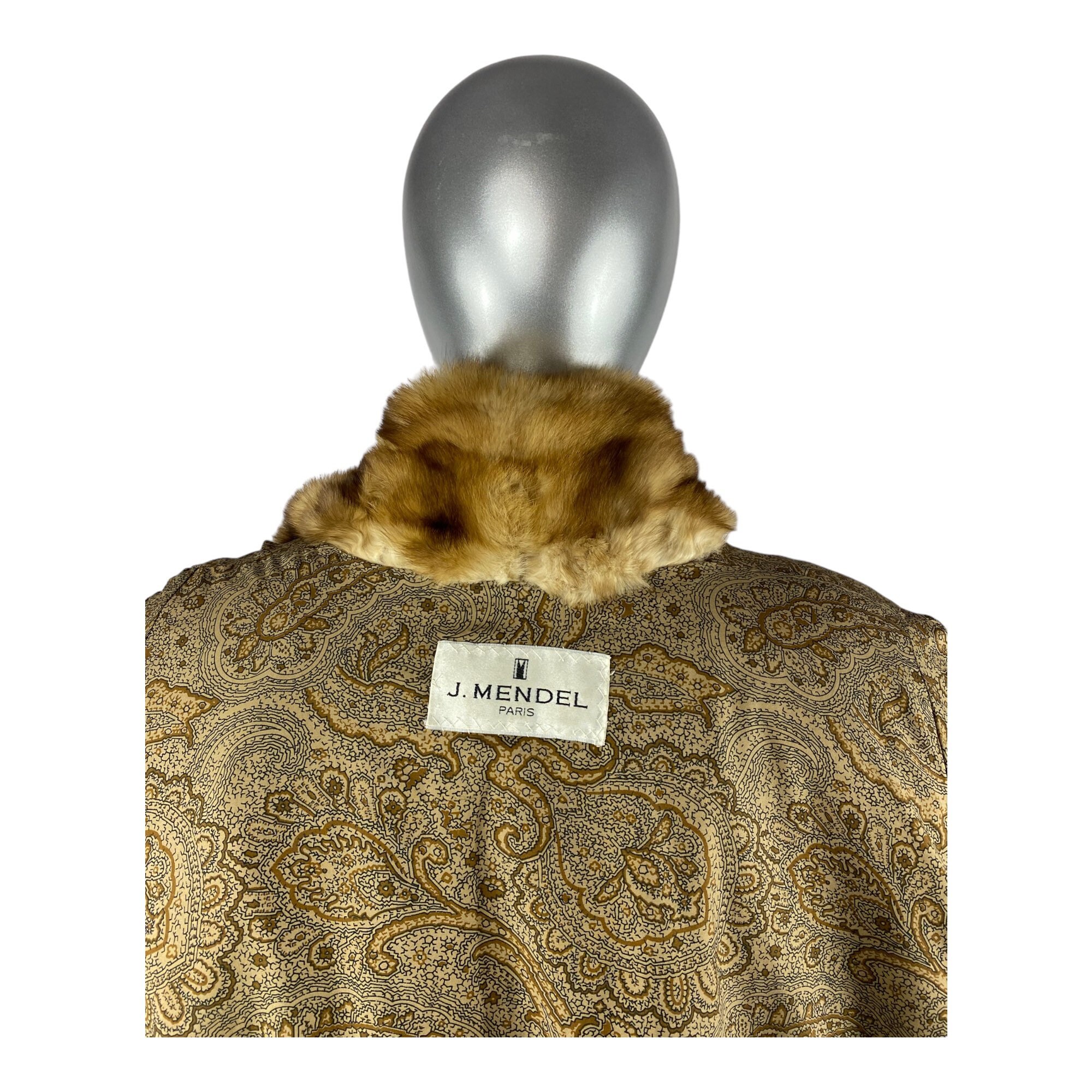 Golden RUSSIAN SABLE 7/8 Swing Coat, J.MENDEL, Plus Size 5XL