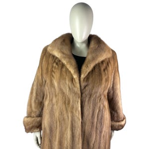 Autumn Haze MINK Coat, Size 3XL, Certified Vintage Fur w/Storage Bag and Appraisal
