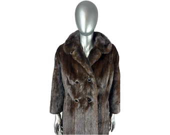 RANCH MINK Coat, Size S, Certified Vintage Fur w/Storage Bag and Appraisal