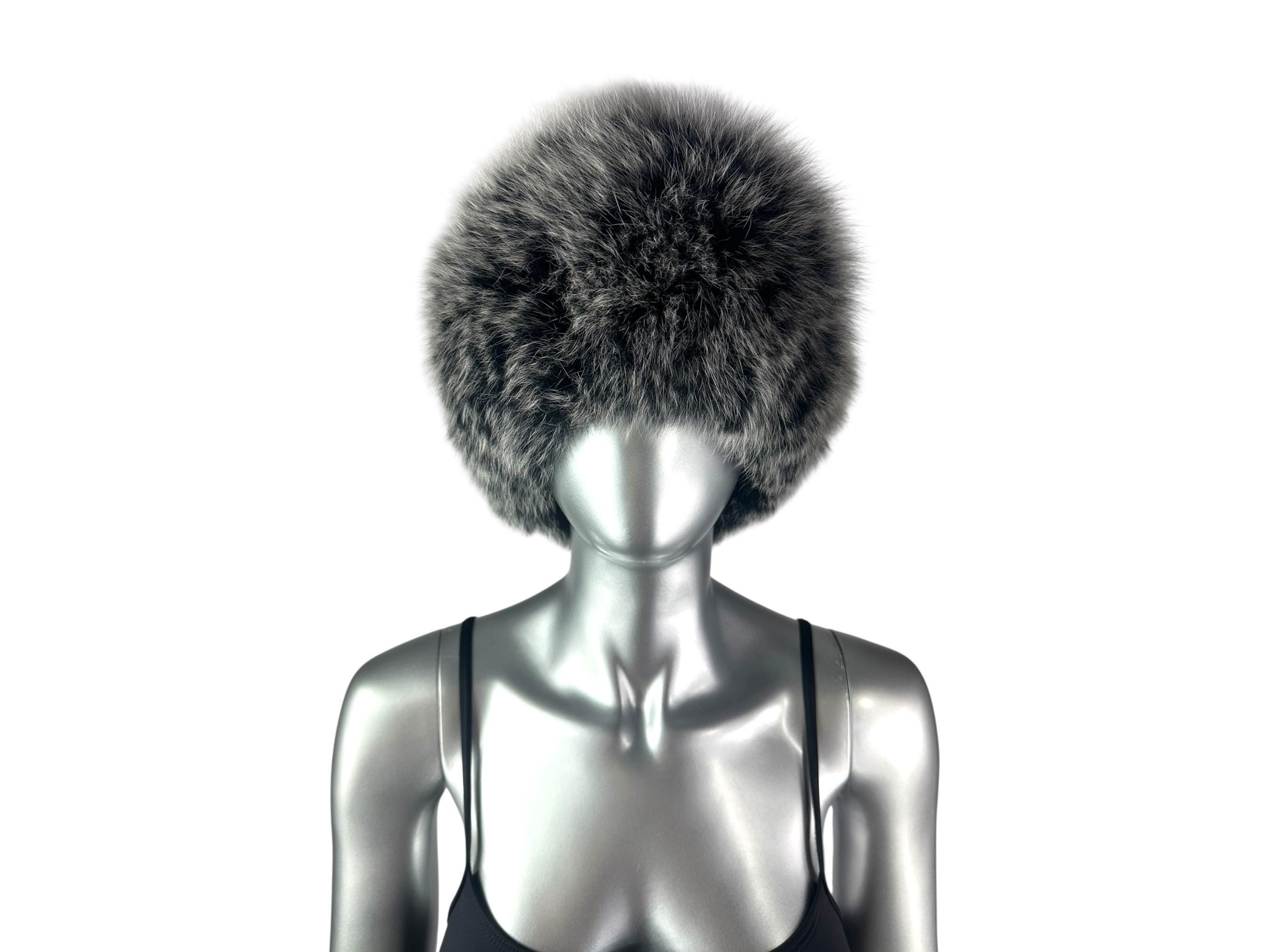 Gray Frost FOX Hat, One Size 21”-24” W/stretch, Certified 
