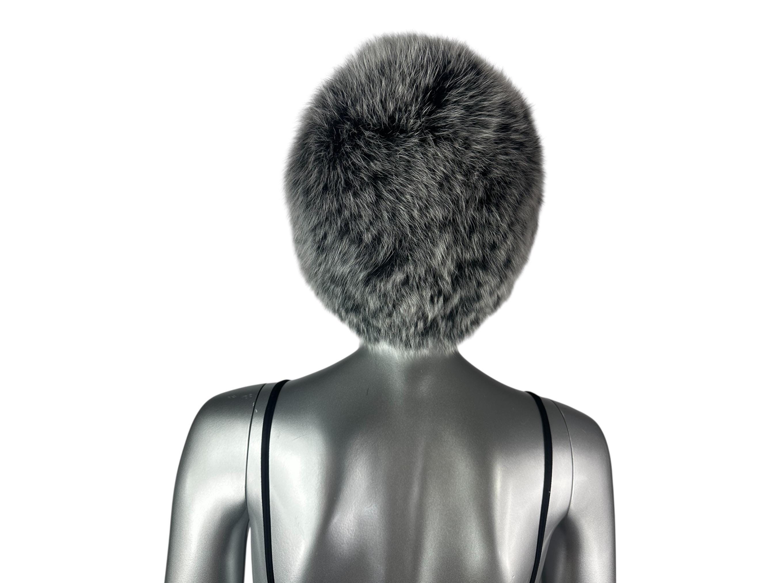 Gray Frost FOX Hat, One Size 21”-24” W/stretch, Certified  display picture 2