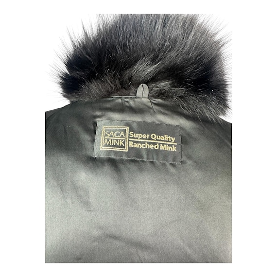 ブラックミンクコート（ブラックフォックスタキシード付き）、SAGA