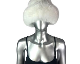 Mink Fur Hat Rare White Beige Vintage Winter Beaded Luxury  display picture 1