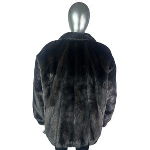RANCH Nerzjacke, BLACKGLAMA, Größe L / XXL, zertifizierter Vintage-Fell mit Aufbewahrungstasche und Wertgutachten Bild 5