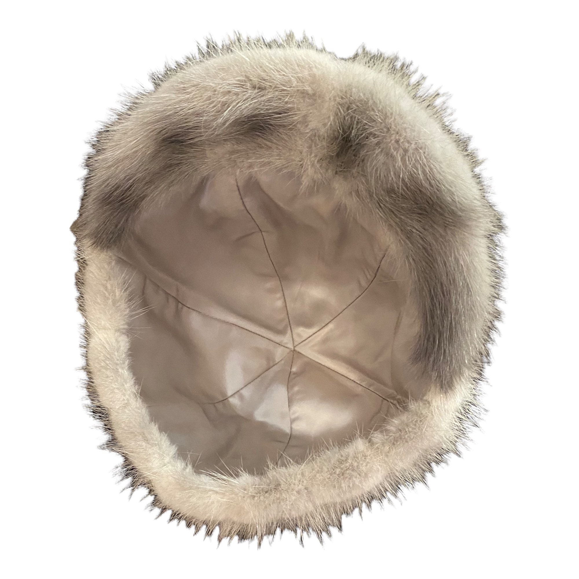SILVER Gray Cerulean MINK Hat, Size L-23 display picture 2
