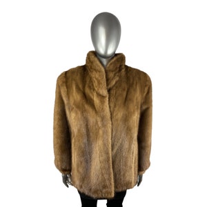PASTEL MINK Jacket, Size M/L, Certified Vintage Fur w/Storage Bag and Appraisal