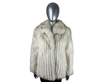 BLUE FOX Jacket, SAGA Fox,  Size S, Certified Vintage Fur w/Storage Bag and Appraisal