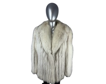 Eternallous SAGA FURS ラムレザーFOXファージャケット Vintage Saga Fox Fur Jacket: Blue Fox Furs, Preloved - Etsy