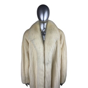 Casaco PEARL MINK com gola de raposa, tamanho XXXL, pele vintage certificada com bolsa de armazenamento e avaliação