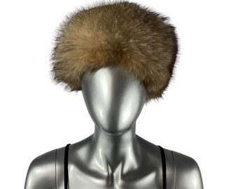 Black FOX Hat, Size 23”-24” Adjustable, Certified Vintage  display picture 1