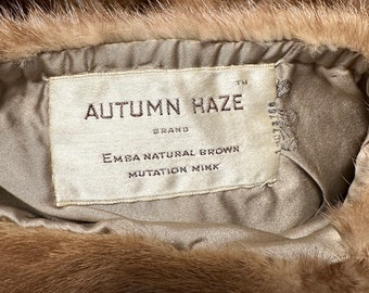 Autumn Haze MINK Stole, EMBA, Size M, Certified Vintage Fur W