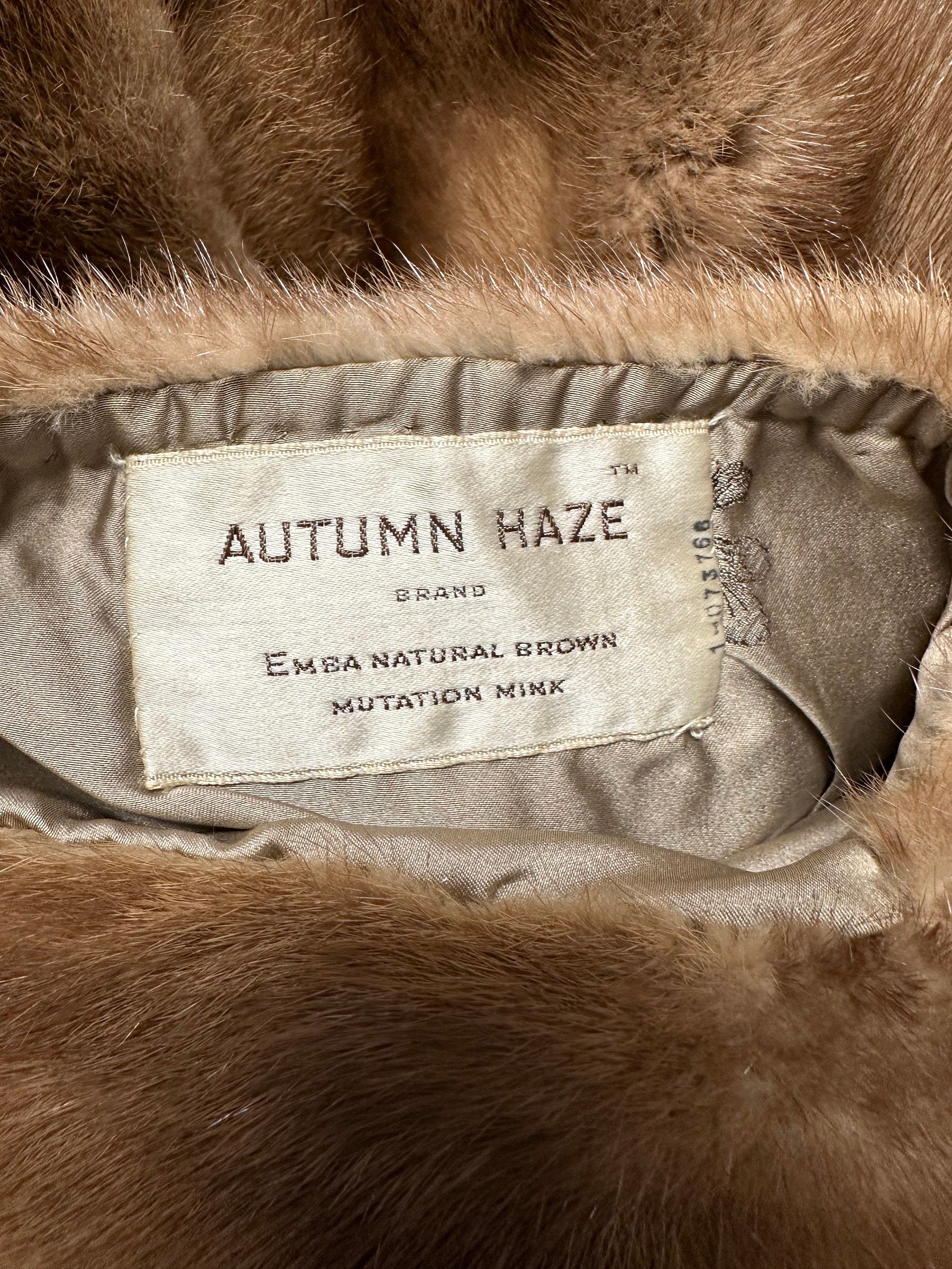 Autumn Haze MINK Stole, EMBA, Size M, Certified Vintage Fur W